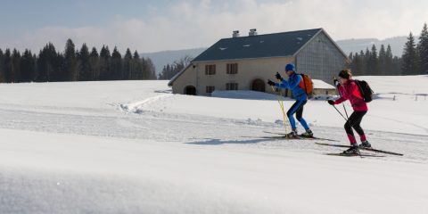 11/03/2016 - CHAPELLE DES BOIS - DOUBS - FRANCE -  Ski de fond a Chapelle des Bois            - Photo Laurent CHEVIET©