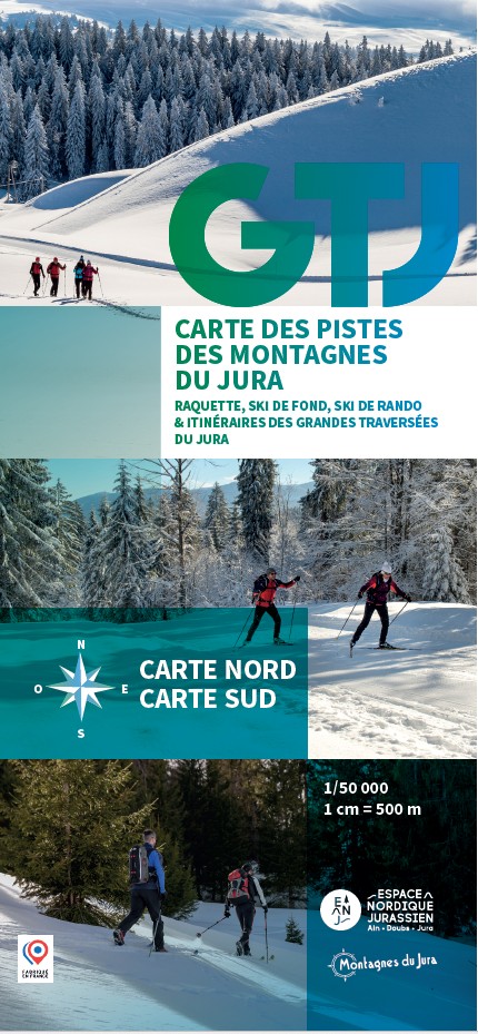 Carte de toutes les pistes des Montagnes du Jura ski et raquette – Image 2